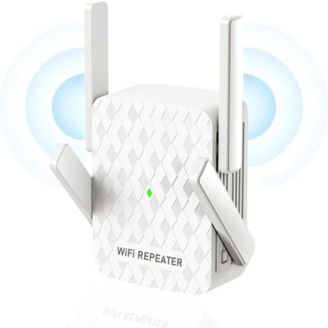 Amplificateur WiFi Le Plus Rapide en 2024, Couverture Domestique Jusqu'à 10000 Pieds Carrés, 35 Appareils, Répéteur Internet sans Fil 1200 Mbps avec Port RJ45, Double Bande 2.4G/5G, 4 Antennes (1/5)