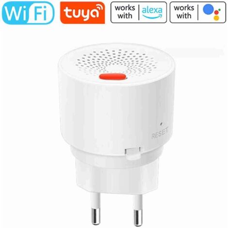 Alarme gaz WiFi, détecteur de gaz combustible à brancher, compatible avec l'application Tuya, détection des gaz inflammables comme méthane et butane pour maison ou camping-car (1/5)