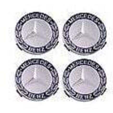 Enjoliveur 4 pièces pour Mercedes Benz 75mm - Bleu (1/5)