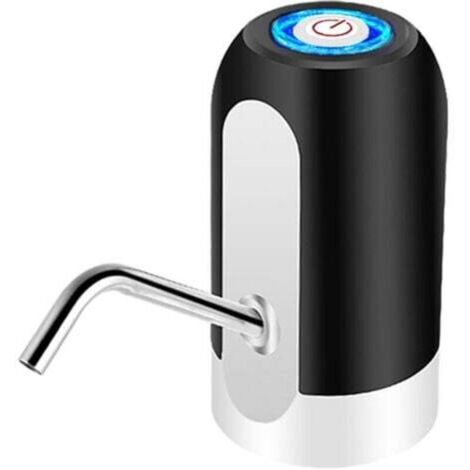 1pc noir Distributeur d'eau en Bouteille Automatique - Chargeur USB, en Acier, sans BPA, Eau Froide (1/4)