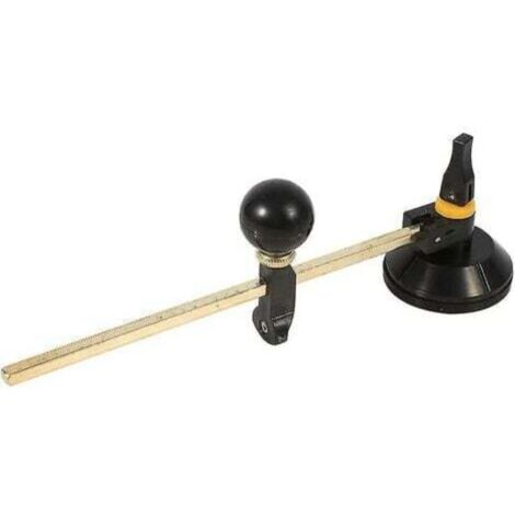 1 Piece Round Glass Cutter With Suction Cup Tool, Diamond Round Knife For Professional Hobbyist Glass Cutter - Diameter 300mm (1/4)