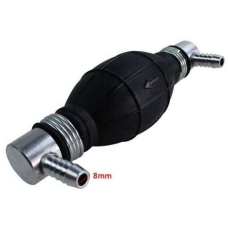 Pompe Poire d'Amorçage pour Système Alimentation Carburant Gasoil Essence Diesel 8mm Coude 90° Universel