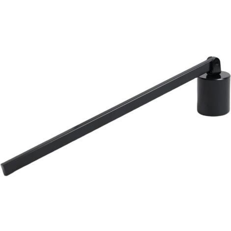 Abat-jour noir élégant en acier inoxydable, sûr et stylé, convenant à tous types de bougies. (1/5)