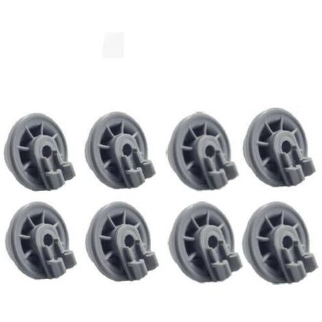 Roulettes pour lave-vaisselle compatibles avec Bosch Ensemble complet de 8 tiroirs pour lave-vaisselle avec roulettes en bas, compatible avec Siemens, Kenmore Elite, Balay, Beko, Indesit, Neff, Bosch (1/5)