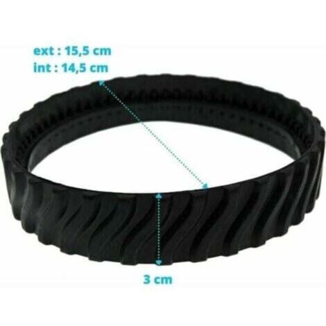 2 chenilles adaptables pour pneus Zodiac MX6 MX8 MX9, Baracuda Robot Nettoyeur de Piscine R0526100 (1/4)