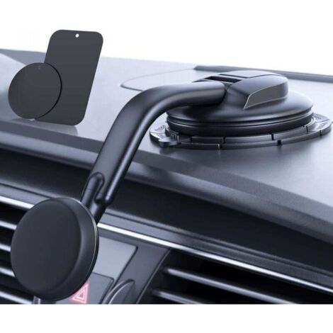 Support Téléphone Voiture [ Aimants Puissants] pour Tableau de Bord et Pare-Brise Porte Telephone Ventouse Convient à iPhone Android Automobile Berceau (1/4)