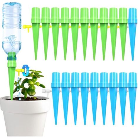 20 Pcs Arrosage Goutte à Goutte Bouteille, Arrosage Automatique pour Jardin Réglable, Irrigation Goutte à Goutte Bouteille Kit pour Plantes Intérieur Extérieur (1/5)