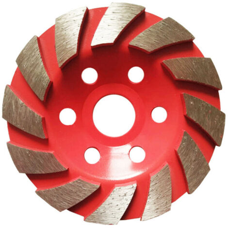 1 pièce. Meule diamantée Segment de meule pour granit maçonnerie pierre béton céramique polissage, diamètre extérieur 100 mm (rouge) (1/5)