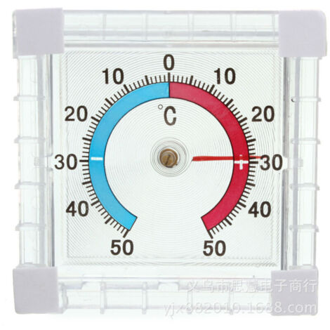 Thermomètre de fenêtre intérieur/extérieur auto-adhésif (1/4)