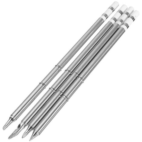 4pc T12 pointe de fer à souder chou lumière blanche pointe de fer à souder [T12-K T12-B T12-BC2 T12-d24 chacun] (1/5)