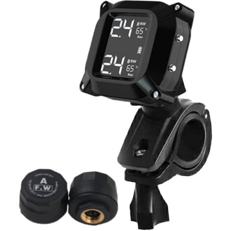 1 ensemble moniteur de pression des pneus de moto capteur de pression des pneus sans fil capteur de pression des pneus de moto détecteur de pression des pneus capteurs de pneus capteurs à visser Rv Ab (1/5)