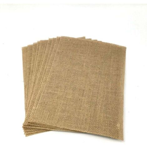 Lot de 10 sets de table en jute naturel 12 x 17 cm – Pour décoration mariage et maison – Matériau durable et esthétique (1/2)