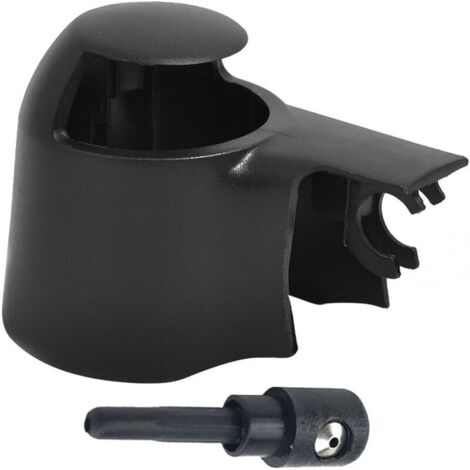 Capuchon de bras d'essuie-glace arrière pour Golf 5 Transporter T5 Passat Touran Polo Tiguan Scirocco (noir) (1/5)