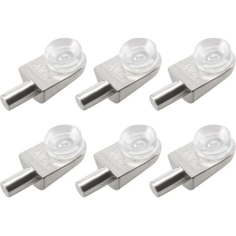 20pcs Taquets étagère mural support d'étagère en verre en alliage de zinc ventouse (1/5)