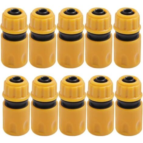 Embout Tuyau Arrosage 10pcs, Embout Tuyau d'Arrosage, Jardin en Plastique Raccords d'Arrosage Rapides, Raccord Arrosage, Embout Arrosage, Raccord Tuyau, Jardin Raccords d'Arrosage Rapides- (1/4)