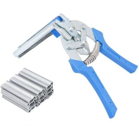 Pinces de Cage de Volaille, Clips Pinces de ClôTure en Fil de Maille de Poulet Soudure Point (1 Pince Et 600 M Clips) (1/5)