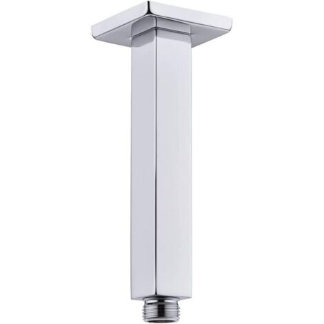 Bras d'extension de douche carré épais en acier inoxydable de 8 pouces, bras de pommeau de douche droit monté au plafond pour pluie au plafond
