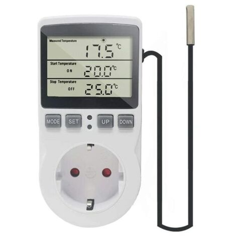 Prise de contrôle de température intelligente Max 3680 W, 230 VAC, -40 120 ℃, blanc (1/5)
