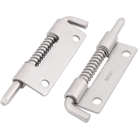 2PCS Loquet A Ressort Targette A Ressort Verrou de Porte Serrure Pour Meuble Portail Garage acier inox 304 (1/3)