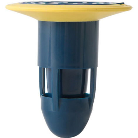 Siphon de Sol Filtre d'égout Bouchon d'égout connecteurs Anti-odeurs pour Le Drainage du Sol de la Douche pour Salle de Bain Pas de Filtre adapté aux fuites de Bain-Cuisine tuyaux (Bleu) (1/3)