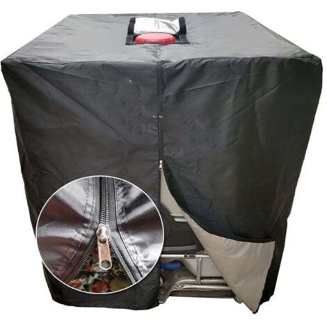 Couvercle de réservoir, couvercle de réservoir IBC 1000L avec fermeture éclair, protection UV anti-poussière, couvercle de réservoir d'eau anti-pluie 1000L, couvercle en tissu Oxford 210D récipient d' (1/5)