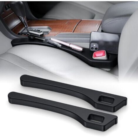 2 Pièces Remplissage de Siège de Voiture, Gap Filler Pad pour Siège Auto, Évite la Chute de Petits Objets dans l'Espace, Coussin Intérieur Universel pour la Plupart des Modèles de Voitures (1/5)