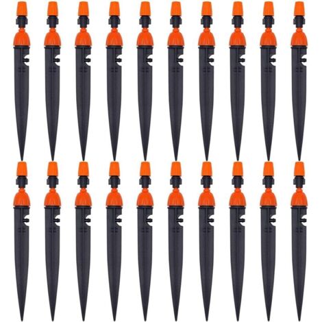 Réglable d'irrigation Goutte à Goutte buse d'irrigation des Plantes de Jardin 360 degrés goutteur atomiseur équipement de Refroidissement/d'irrigation(20 Pack) (1/5)