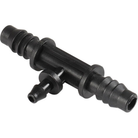 Lot de 5 raccords de tuyau goutte à goutte cannelés de 4 mm et 7 mm de diamètre intérieur pour système d'irrigation agricole de jardin (1/5)