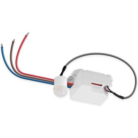 Détecteur de Mouvement Infrarouge pour Un Montage au Plafond. Détection 360°, la portée 8m, pour Une Utilisation en intérieur, adapté aux LED (1/4)