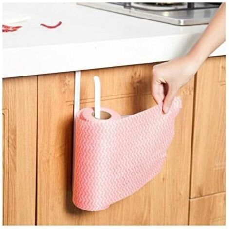 Distributeur de Papier essuie-Tout sous Armoire Support pour Rouleau de Papier sans perçage pour Cuisine Salle de Bain(1 pièces) (1/4)
