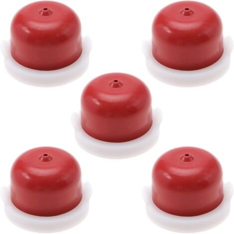 Lot de 5pcs Ampoules d'amorçage de Rechange 594281Compatible avec Briggs & Stratton Series Tondeuse Primer Ampoules Accessoires, Rouge (1/5)