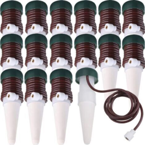 Arrosage Stakes Automatique Système d'Arrosage, Irrigation par Égouttement Automatique de Plante Libération Lente pour Plantes d'Intérieur ou d'Extérieur (Pack de 16) (1/5)