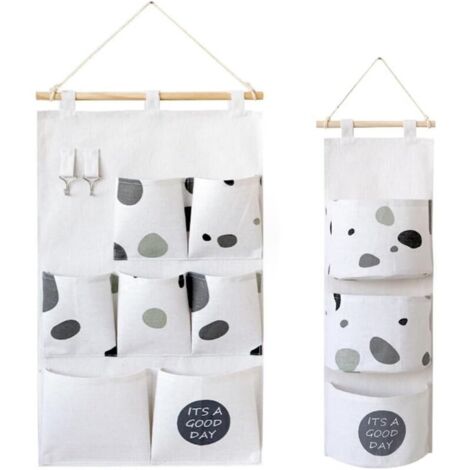 Sac de Rangement Suspendu,Tissu Porte à Suspendre Rangement Tissu Mural Placard Murale Rangement Chambre (1/5)