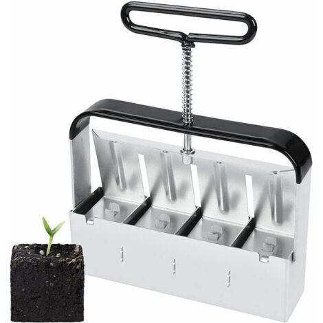 Semoir,Presse Motte pour Semis, Outil De Blocage de Sol, pour Serre de Jardin Bloqueur de Sol pour Plantules, Boutures, Serres, Semoir À Graines