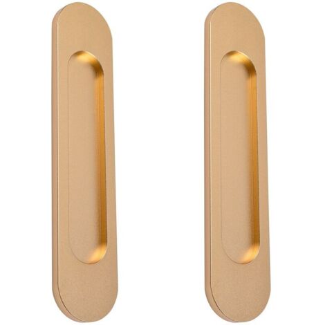 Poignées de porte coulissante ovales auto-adhésives, poignée sans perforation pour porte de grange coulissante, fenêtres(2pcs) (1/5)