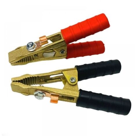 Kit 2 pinces pro(+ et -) en laiton de batterie ou de demarrage 250B,Pinces de demarrageou de batterie (1/5)