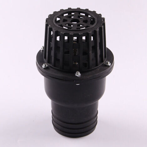 Clapet de pied de pompe à eau, clapet anti-retour plat à basse pressionnoir, pour machine à fluide(3") (1/4)