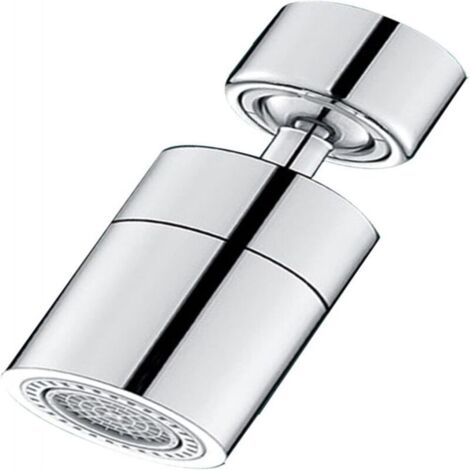 Rallonge de robinet de cuisine, protection anti-éclaboussures, joint universel, aérateur rotatif, bec verseur d'eau filtrée, aérateur, argent, deux modes (1/5)