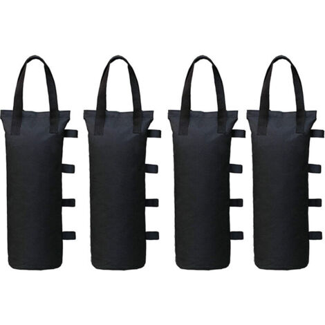 Poids Tonnelle Industrielle 600D, Jeu de 4 Poids pour Tonnelle, Revêtement Intérieur en PVC, Sac de Sable pour Tonnelle pour Tente Pop-up, Auvent ou Parasol (Unique Tube) (1/4)