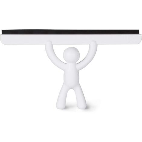 UMBRA Buddy Squeegee. Raclette de douche Buddy, coloris blanc, dimension 26.7x15.9x5.1cm (1/5)