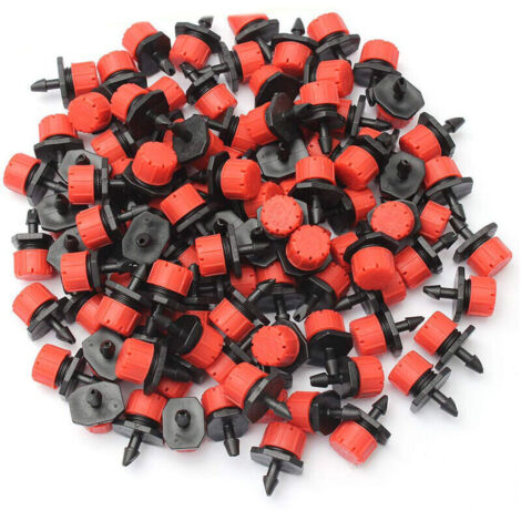Ensemble de 100 goutteurs pour arrosage, buses d'arrosage de jardin, arrosage goutte à goutte automatique (1/4)