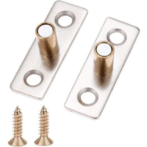 2pcs Guides de Porte Coulissante en Acier Inoxydable pour Porte Coulissante avec Vis, 8mm (1/4)