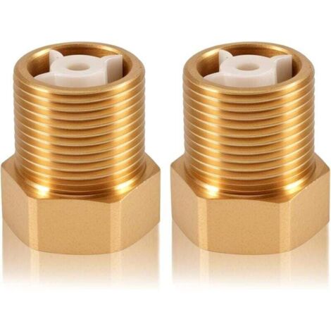 2 clapets anti-retour en laiton DN20 de 3/4" avec filetages intérieur et extérieur, clapets anti-retour de 3/4 de pouce (1/4)