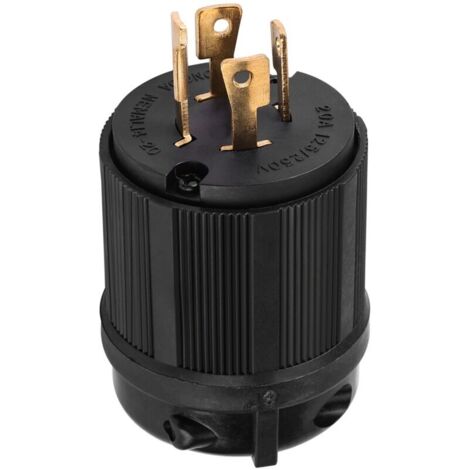 Fiche d'alimentation mâle à verrouillage par rotation 4 broches 125 V/250 V 20 A (norme américaine L14-20P) (1/5)