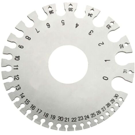 Jauge Épaisseur Câble Électrique Outil Mesure Diamètre Fil Calibre Règle Précision (1/4)