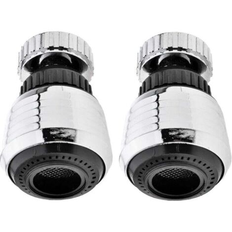 Aérateur de robinet rotatif à 360 degrés, pulvérisateur de luxe économe en eau, aérateur économe en eau, filtre à pression pour robinet, accessoires de cuisine (360 degrés, 2) (1/4)