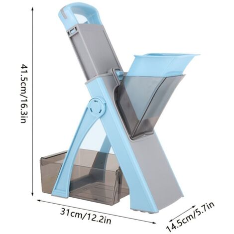 Trancheuse Manuelle en Métal avec Épaisseur Réglable – Design Pliable et Compact, Sans Électricité (1/5)