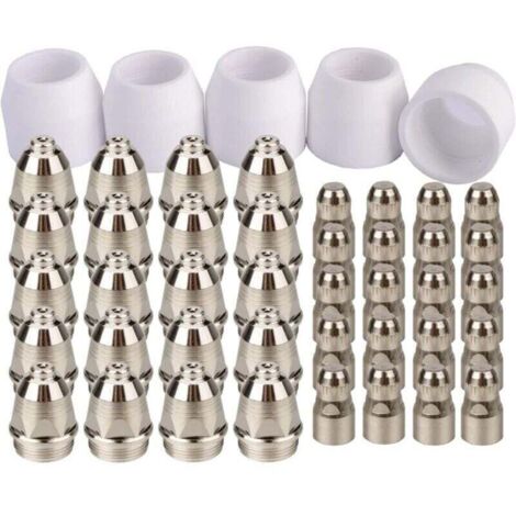 Lot de 45 électrodes consommables pour cutter plasma P80 1,7 pointe 100 A (1/4)