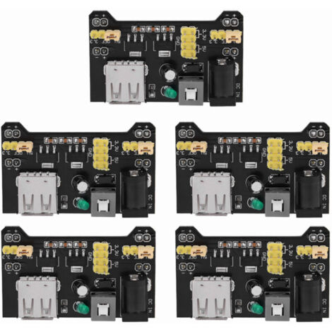 Lot de 5 modules d'alimentation 5V/3,3V dédiés pour plaque d'essai (1/5)