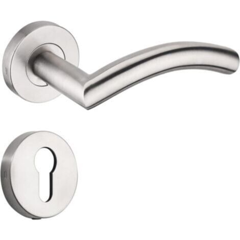 Poignée de porte intérieure en acier inoxydable (avec cache-base décoratif) (1 pièce) (1/5)